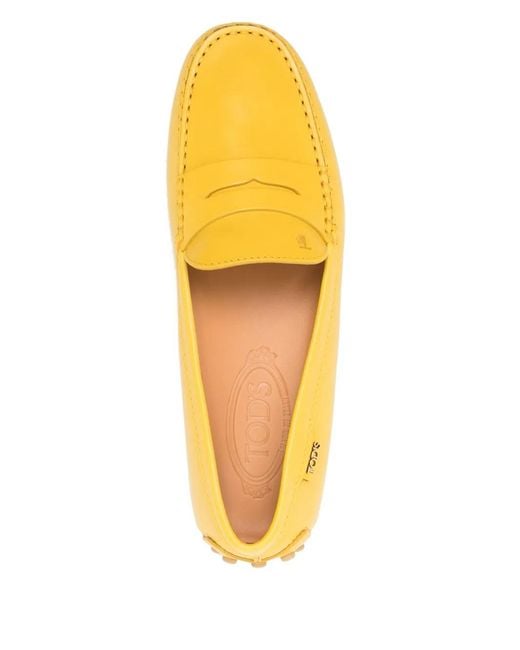 Tod's Yellow Gommino Loafers