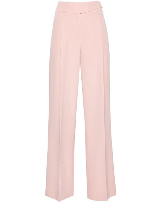 Pantalones palazzo de talle alto Liu Jo de color Pink