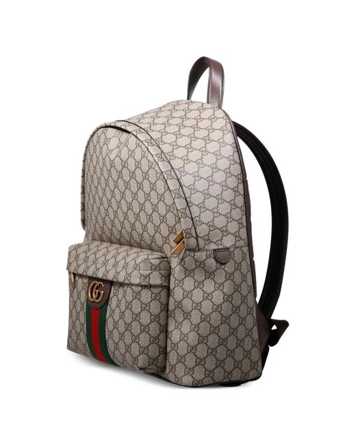 Gucci Gray Ophidia Medium Backpack for men