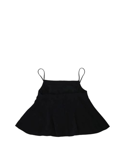 Givenchy Black Spaghetti-Strap Cady Blouse