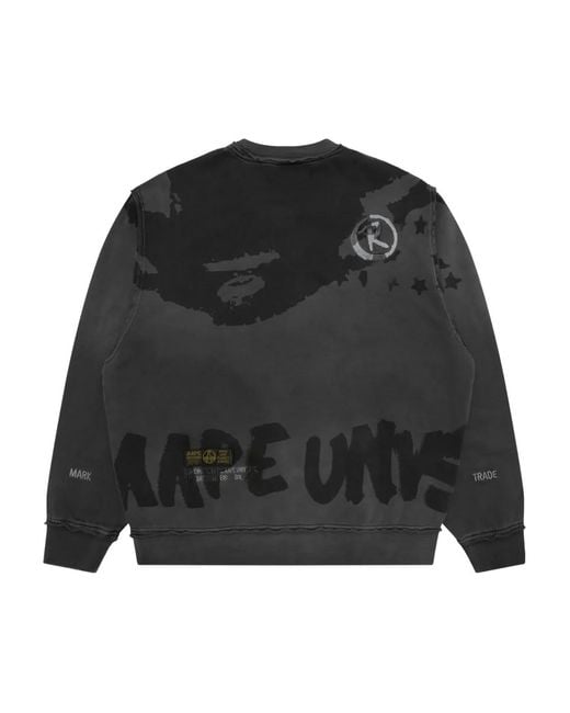 Aape By A Bathing Ape Crew-Neck Sweatshirt in Black for Men | Lyst