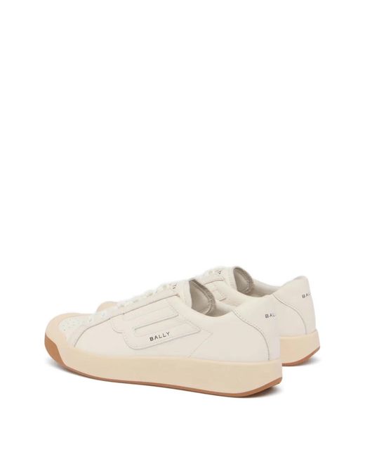 Bally White Competition Sneakers