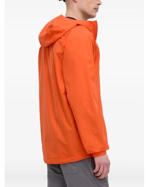 Adidas Orange Veste Zippée À Capuche for men
