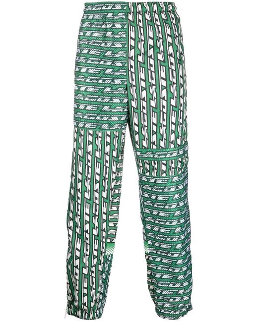 Lacoste Lightweight Logoprint Track Pants in Green for Men Lyst