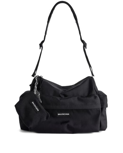 Balenciaga Zipped Pouch Charm in het Black voor heren