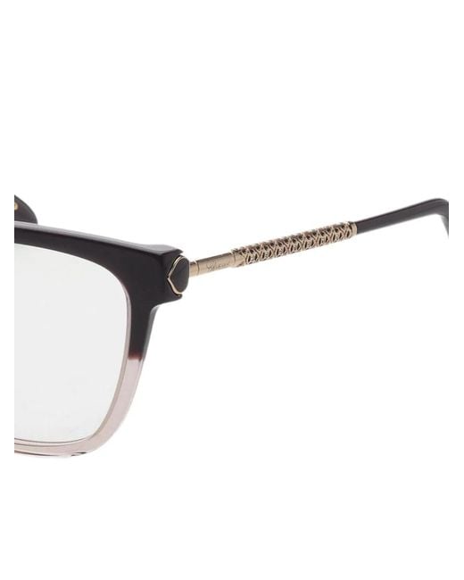 Chopard Black Gradient-Effect Square-Frame Glasses
