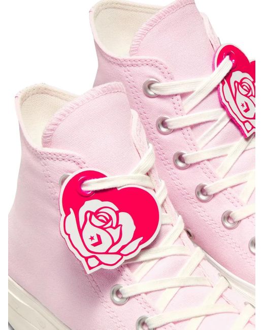 Sneakers Alte Chuck Taylor All Star di Converse in Pink