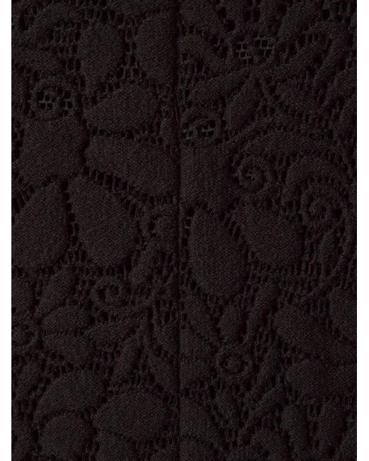 LaDoubleJ Black Lace Turtleneck Top