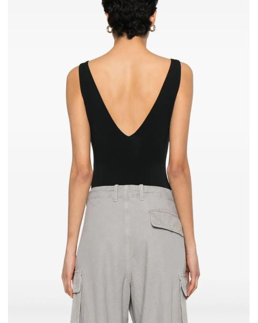 Entire studios Black V-Neck Bodysuit