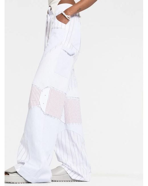Off-White c/o Virgil Abloh White Off Motorcycle Pants
