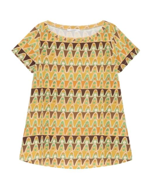 Maliparmi Metallic Geometric-Print T-Shirt