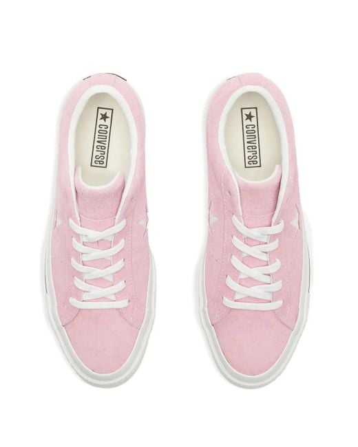 Converse Pink One Star Suede Sneakers