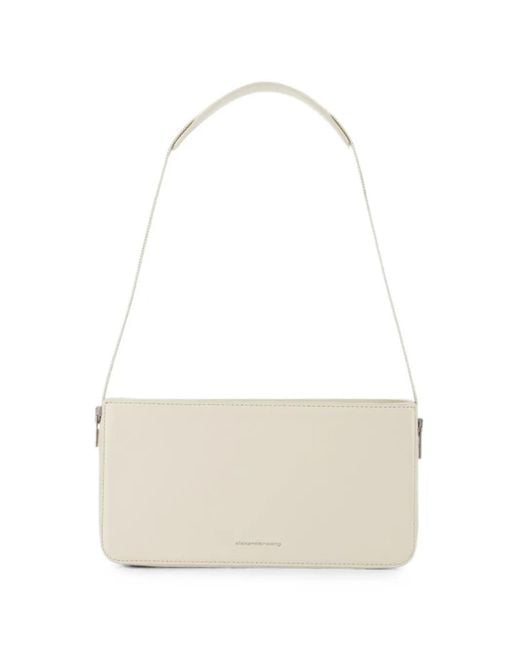 Alexander Wang White Siren Grained-Leather Shoulder Bag