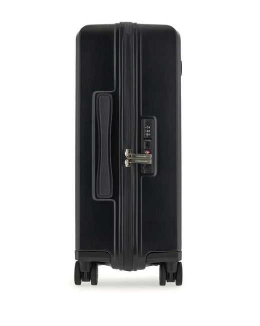 Ferragamo Black Gancini Monogram Suitcase for men