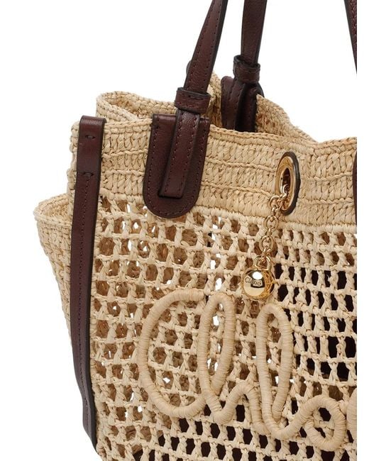 Chloé Natural Small Iconic Raffia Tote Bag