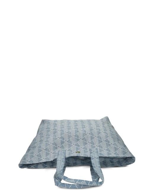 Lacoste Blue Neocroc Tote Bag