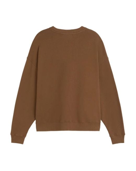 Ba&sh Brown Benjamin Logo-Print Sweatshirt