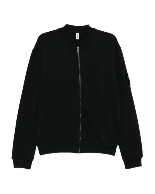 Moschino Black Zip-Up Sweatshirt for men
