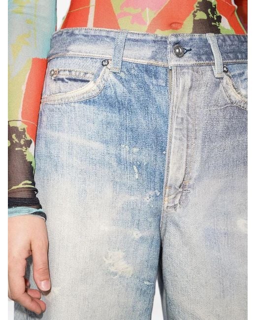Our Legacy Blue Full Cut Distressed Jeans for men