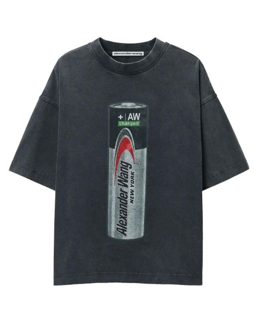 Alexander Wang グラフィック Tシャツ Black