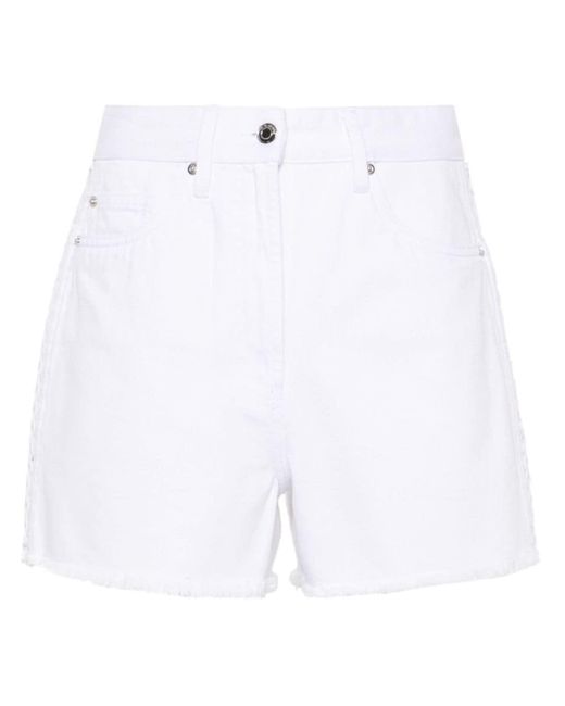 IRO White Salvados Denim Shorts