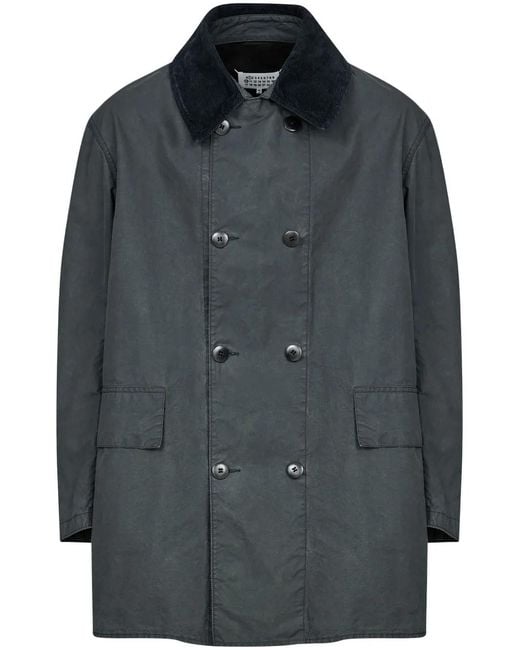 Maison Margiela Black Button-Front Cotton Jacket for men