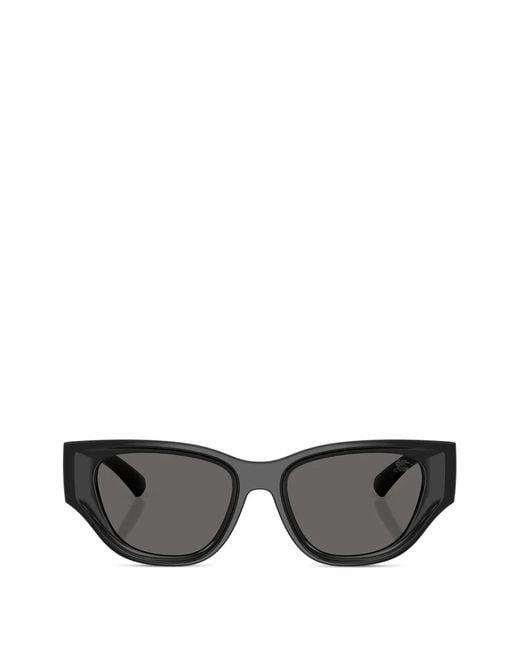 Burberry Gray Oval-Frame Sunglasses