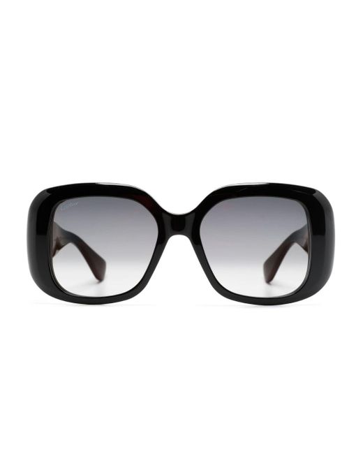 Gafas de sol Panthere Classic con montura cuadrada Cartier de color Black