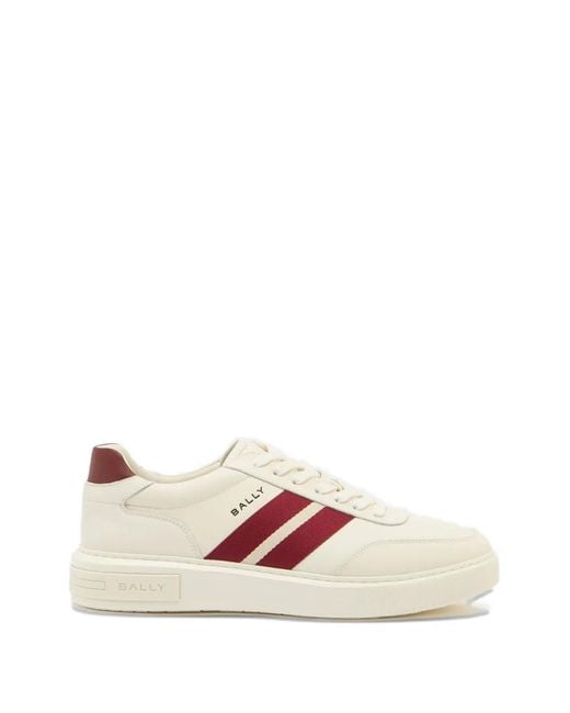 Bally Pink Lift Side-Stripe Sneakers for men