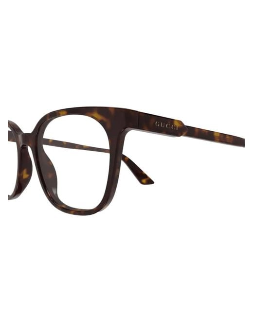 Gucci Brown Logo-Print Glasses for men