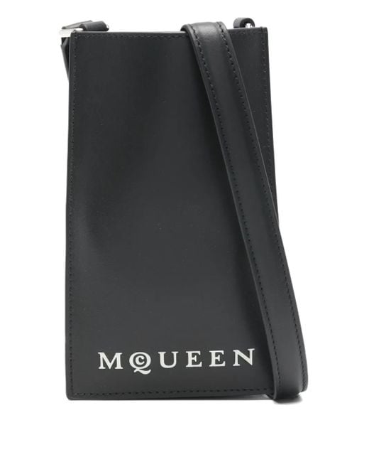 Étui De Smartphone À Logo Alexander McQueen pour homme en coloris Black