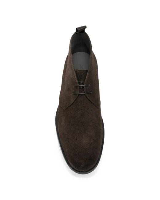 Corneliani Brown Lace-Up Derby Shoes for men