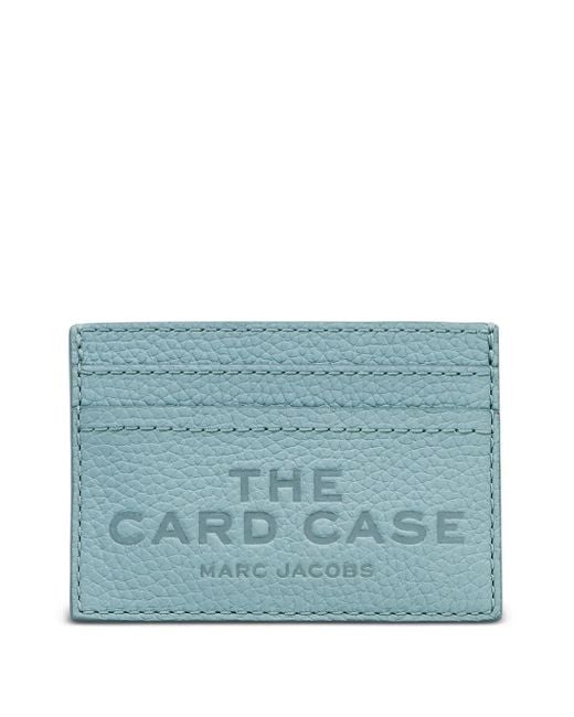 Marc Jacobs Blue The Card Embossed-Logo Card Holder
