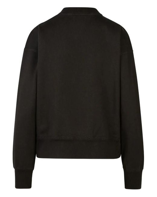 Isabel Marant Black Logo-Print Sweater