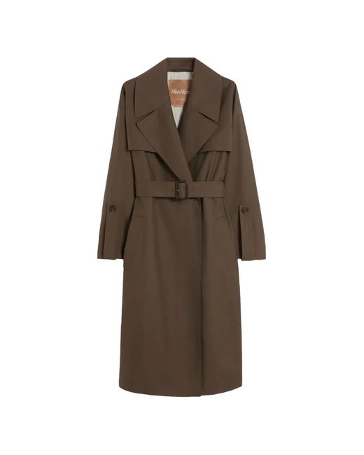 Max Mara Brown Belted Cotton Jacket