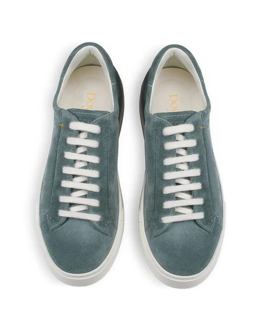 Doucal's Green Suede Sneakers for men