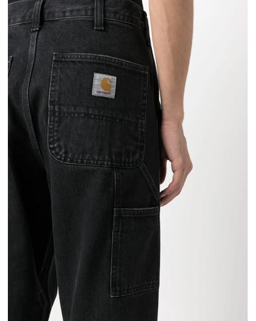 Carhartt Black Relaxed Fit Denim Jeans for men