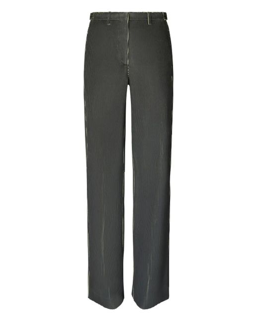 Tory Burch Gray Corduroy Low Waist Trousers