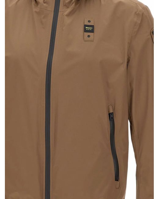 Blauer Brown Farrin Hooded Windbreaker Jacket for men