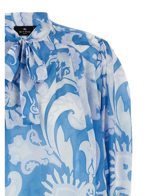 Etro Blue Stylish Top For Any Occasion