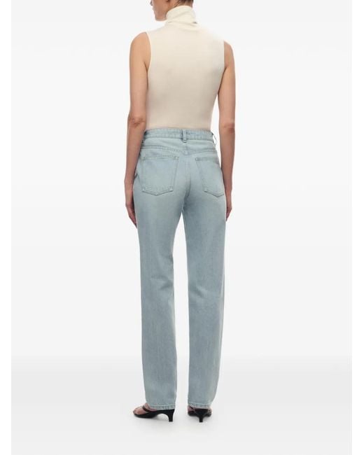 12 STOREEZ Blue Straight-Leg Jeans