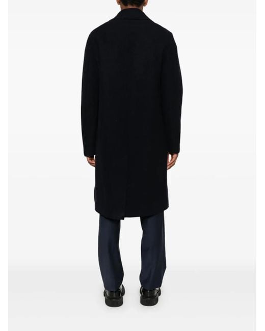Harris Wharf London Doppelreihiger Mantel in Black für Herren