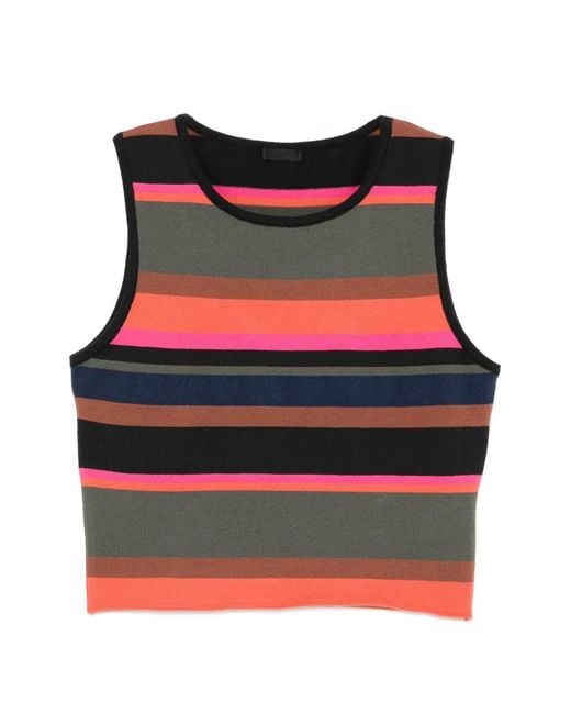 Osklen Red Striped Top