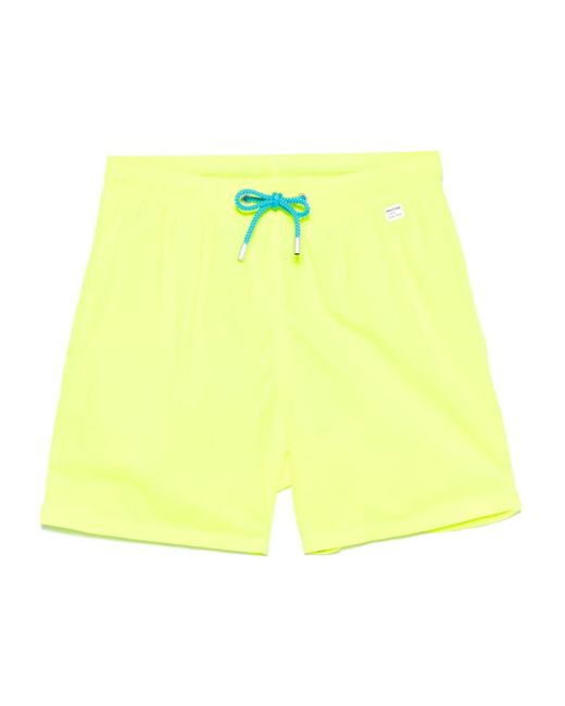 Mc2 Saint Barth Yellow Drawstring Swim Shorts for men
