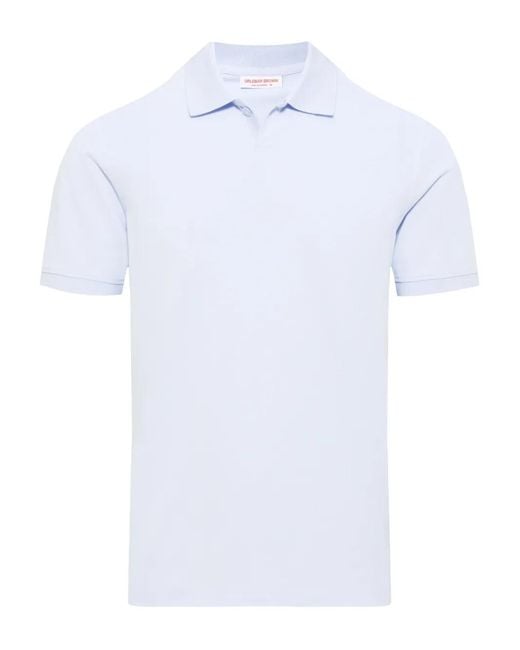 Orlebar Brown White Bruno Piqué Polo Shirt for men