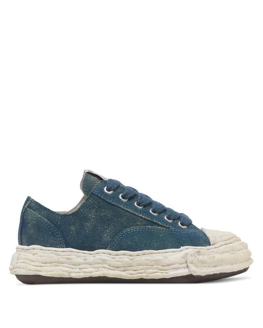 Maison Mihara Yasuhiro Blue Lace-Up Sneakers
