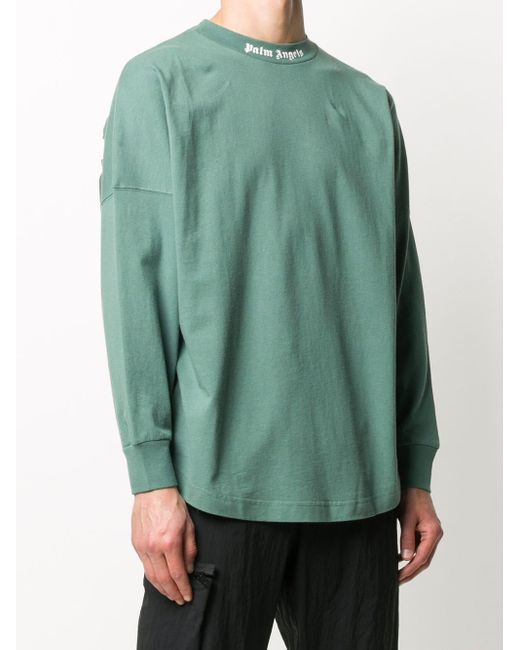 palm angels green t shirt