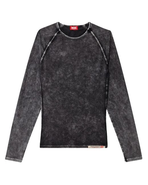 DIESEL Gray Efrem-Dnm T-Shirt for men