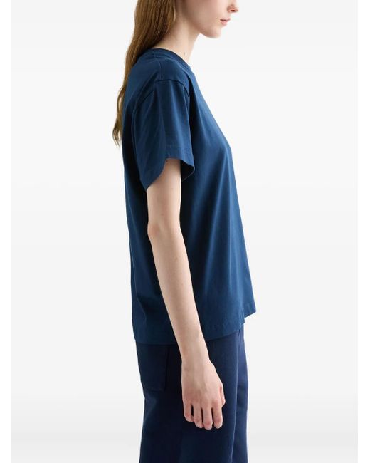 Jil Sander Drie T-Shirts Met Logo-Label En Korte Mouwen in het Blue