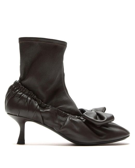 Acne Black Leather Boots